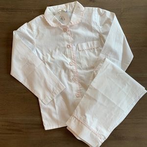 New Girls 2Pc Pink Allegria Cotton (could be monogrammed) Pajama Pant Set